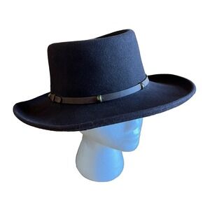 Vintage Golden Gate Hat‎ Co Wool Fedora Size Small Felt Western Rawhide Cowboy